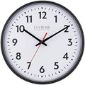 La Crosse Clock 404-2636-INT 13 Inch Info-Tech Commercial Silent Quartz Analog Wall Clock