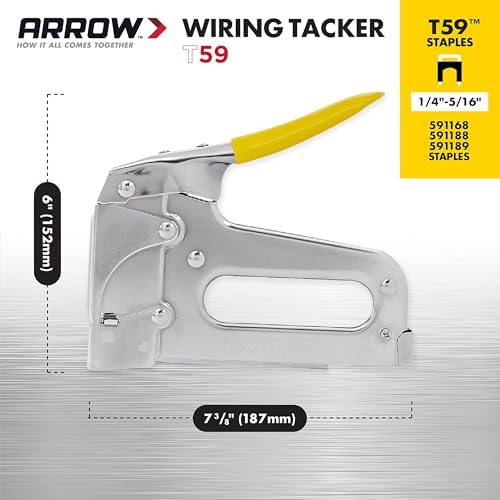 Arrow T59 Heavy Duty Staple Gun with Rear-Load Magazine