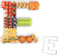 13.8" Acrylic Letter Charcuterie Tray,Fillable Alphabet Box (Letter E)