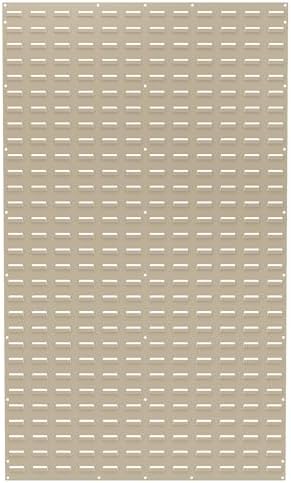 Akro-Mils 30161 Heavy Duty Wall Mount Garage Storage Steel Louvered Panel | Wall Storage Bin Hanging Organizer System for AkroBins, 36-Inch W x 61-Inch H, Beige, Single