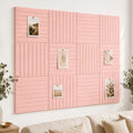 Stripe Felt Bulletin Board Tiles, Cork Board Alternative 48 x 36 in