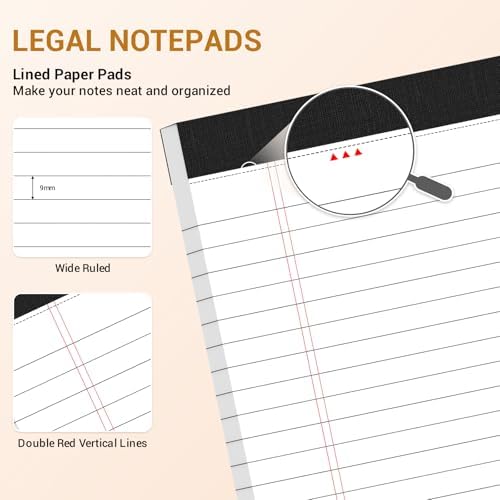 24 Pack Legal Pads 8.5 x 11 Note Pads 8.5 x 11 Inch Notepad Writing Pads