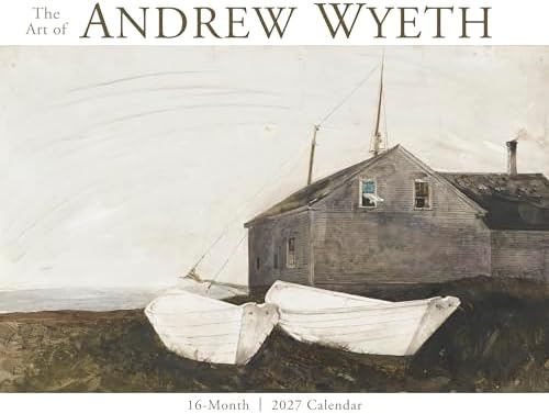 The Art of Andrew Wyeth 2027 Wall Calendar, 16-Month Fine Art & American Realism Painting Calendar, 15" x 12"