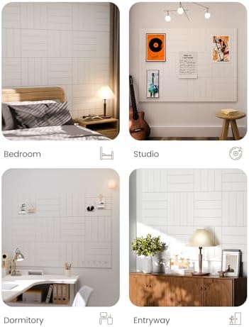 Fluxynara Felt Bulletin Board & Cork Board Alternative, Milky White