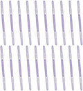 PATIKIL 20 Pcs Loose-Leaf Paper Binding Clamps, Purple Plastic Paper Organizers Notebook Fasteners Reusable Prong Binder Clip for Home Office File Report Chart Documents