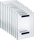 Azar Displays 129921 8.5" W x 11" H Vertical U-Frame with Magnetic Strips, 10-Pack