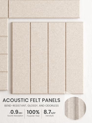 Bumusty 48" x 36" Large Cork Board Alternative, Oatmeal