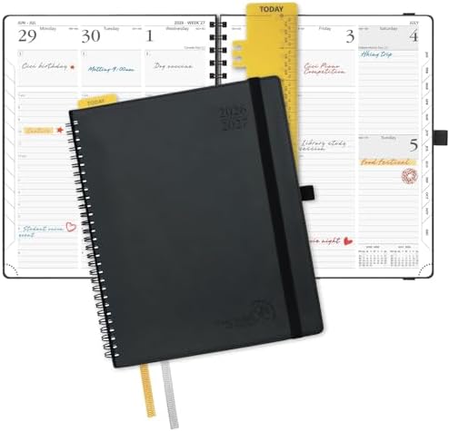 POPRUN Planner 2026-2027 (Large - 8.5'' x 10.5'') Academic Weekly Planner