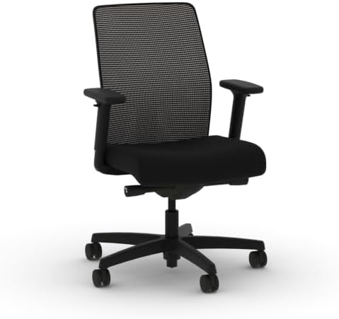 HON Ignition 2.0 Low Back Ergonomic Office Chair, Desk Chair, Black