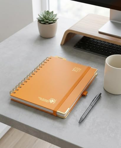 POPRUN 2026-2027 Weekly Planner 6.25" x 8.5" Weekly and Monthly Planner