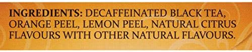 Twinings Decaffeinated Lady Grey Black Tea Individually Wrapped Bags, 20 Count (Pack of 1), Orange Peel & Lemon Peel, Enjoy Hot or Iced, 20 Teabags