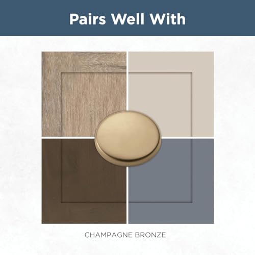 Franklin Brass Francisco (5-Pack) Cabinet Handles 4" Hole Center Pulls | Champagne Bronze Hardware Kitchen Door, Drawers, Dressers, Furniture P29617Z-CZ-B1
