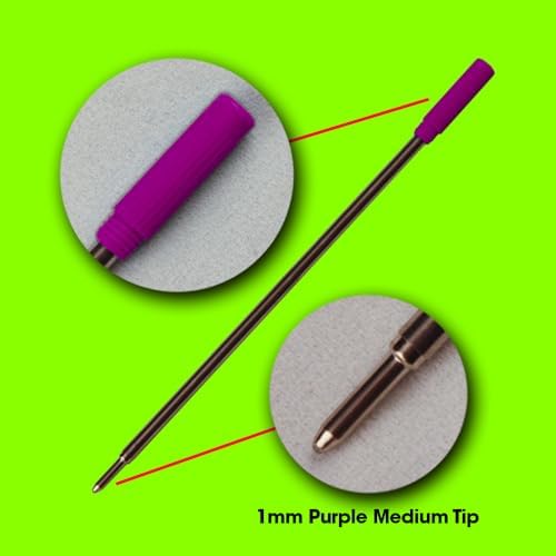 Replacement for Cross 8511/8513/8515 - Ballpoint Pen Refill - 6 Purple