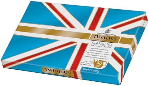 Twinings Classic Tea Collection Gift Box, 48 Tea Bags (1 Pack)