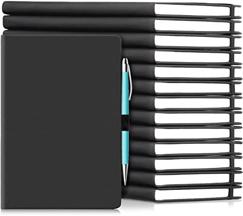 Laumoi 14 Pack Hardcover Lined Journal Notebooks Bulk,Black,A5