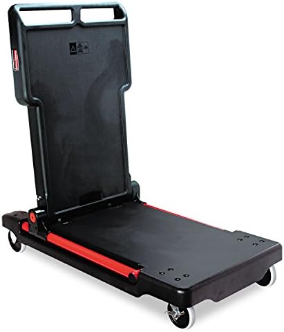 Rubbermaid Commercial Products Convertible Utility Cart/Platform Truck Combination 400 lb. Capacity Black for Warehouse/Garage/Cleaning/Maintenance