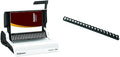Fellowes Pulsar+ Comb Binding Machine (5006801) and Fellowes Plastic Binding Comb 3/8" Black, 100Pack