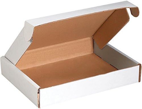 Top Pack Supply Deluxe Literature Mailers, 12 1/8" x 9 1/4" x 2", White (Pack of 50)