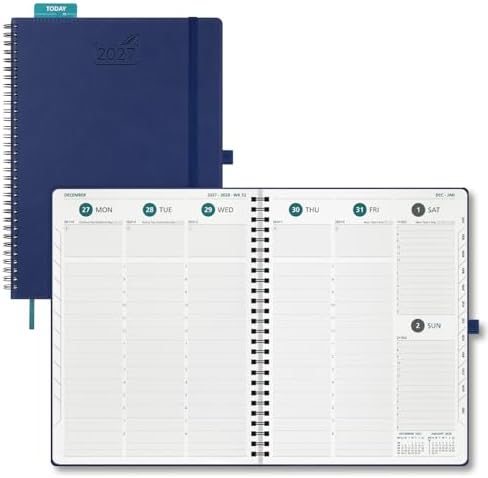 BEZEND 2027 Planner Weekly and Monthly, Daily Calendar Book, Large 8.5"x11"