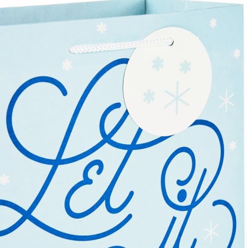 Hallmark Christmas Gift Bags, 8-Pack (Ornaments, Snowman, Let it Snow)