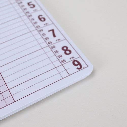 Portage Notebooks Appointment Book – Large 5" x 13.5" Undated Planner for Daily Scheduling - 2 Column Professional Daily Planner Undated for Office, Home, or Salon Use