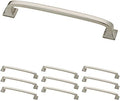 Franklin Brass (10-Pack) – Satin Nickel Cabinet Handles, 5-1/16 Inch Hole Center, Pulls for Drawers, Kitchen Cabinet Door, Dressers | Lombard