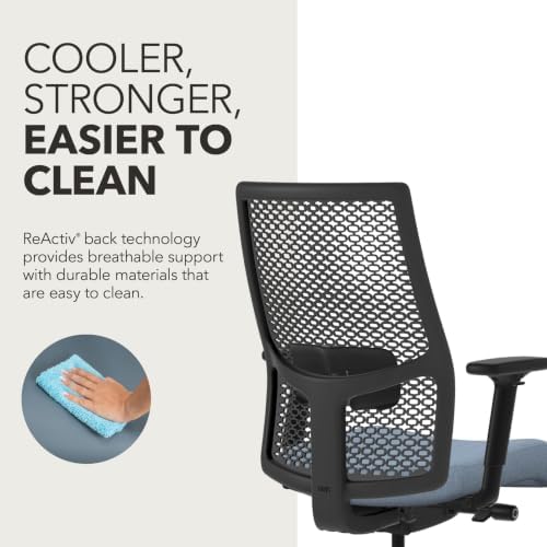 HON Ignition 2.0 ReActiv Ergonomic Office Chair, Lumbar Support, Blue
