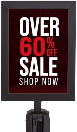 US Weight Steel Frame Sign Holder Compatible with USW Steel Stanchions