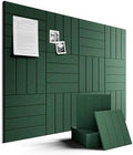 Fluxynara Felt Bulletin Board & Cork Board Alternative, Pine Green