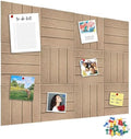 12 Pack Felt Bulletin Board, 35" x 47" Large Oatmeal Pinboard Self-Adhesive