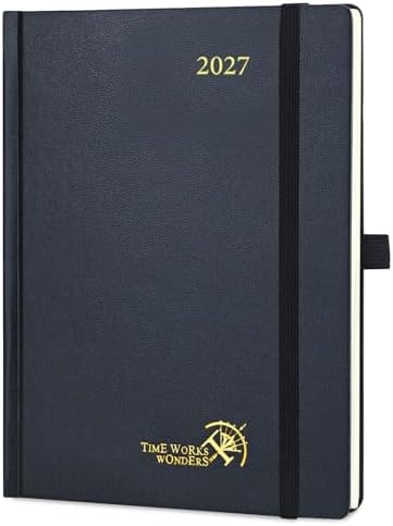 POPRUN 2027 Planner Weekly and Monthly, 6.5" x 8.75", Daily Calendar Book