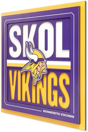 YouTheFan NFL Minnesota Vikings Slogan Series 3D Wall Art