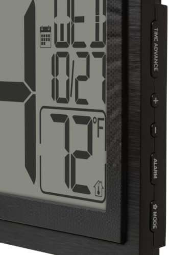 La Crosse Technology 515-1419-INT 15" LCD Textured Atomic Clock