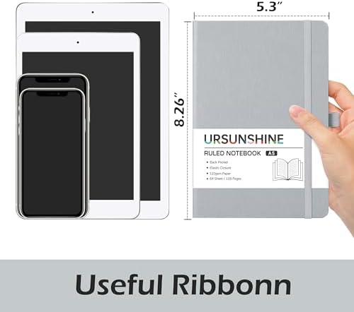 Ruled Notebook/Journal - Classic Lined Journal/Notebook, 5.3'' x 8.26''