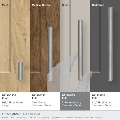 Amerock 3-3/4" Bar Pulls Stainless Steel Drawer Pull