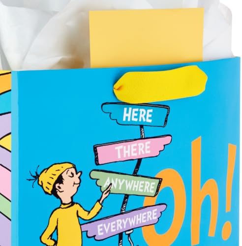 Hallmark Large Graduation Gift Bag with Card (Oh, the Places You'll Go!)