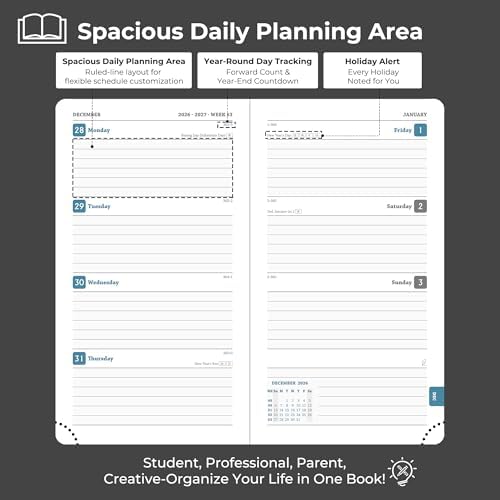 Planner 2026-2027 Daily Daily Weekly and Monthly,6.5"x3.75"