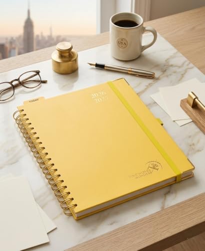 POPRUN 2026-2027 Weekly Planner 10" x 8"Weekly and Monthly Planner Calendar