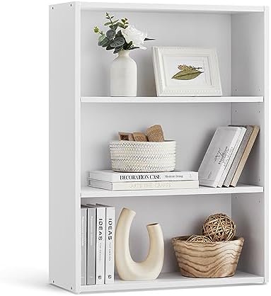 VASAGLE 3-Tier Bookshelf, Storage Organizer, 23.6 x 9.4 x 32 Inches