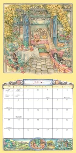 The Cobblestone Way 2027 Wall Calendar, 16-Month Whimsical Art & Illustration Calendar by Kim Jacobs, 12" x 12"