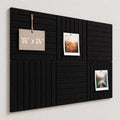 Stripe Felt Bulletin Board Tiles, Cork Board Alternative 24 x 36 in