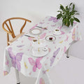 Pink Butterfly Tablecloth, Colorful Watercolor Purple Butterfly Table Cover for Home Kitchen Dining Room Indoor Outdoor Picnic Holiday Party Decor 60x120in
