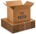 BOX USA Large Moving Boxes 20"L x 20"W x 15"H 6-Pack - Corrugated Cardboard Box for Shipping, Mailing, Packing, Packaging and Storage
