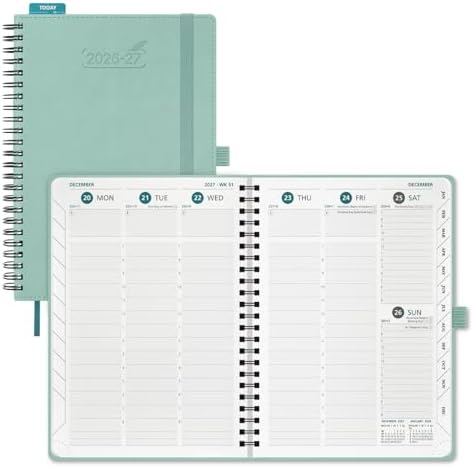 BEZEND Planner 2026-2027 Weekly and Monthly, Hourly Timeslot (A5-6"x8.5")