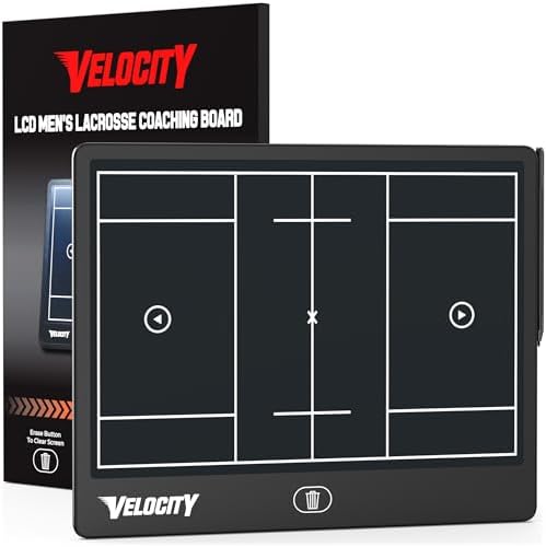 Velocity - Men's Lacrosse LCD Coaching Board - Black