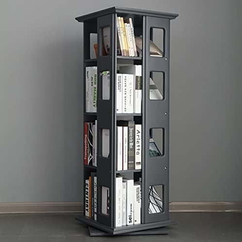 Storage Shelves 360° Rotating Bookshelf Floor-Standing Bookshelf Large-Capacity Living Room Display Rack Bookcase Study Storage Bookshelf Office Organization,A,C