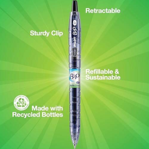 PILOT B2P Colors Gel Pen, Fine Point 0.7mm, Assorted Colors, 14-Pack