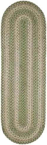 Homespice Grassland Jute Braided Stair Treads, Oval 8x28 Set of 13