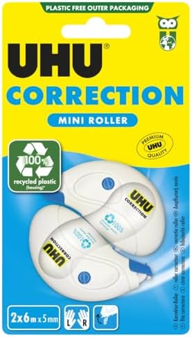 UHU 50710 2 Correction Tape Rollers 5 mm 6 metres
