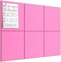 MaxGear Felt Bulletin Board 36" x 24", Pink Felt Wall Tiles Push Pins